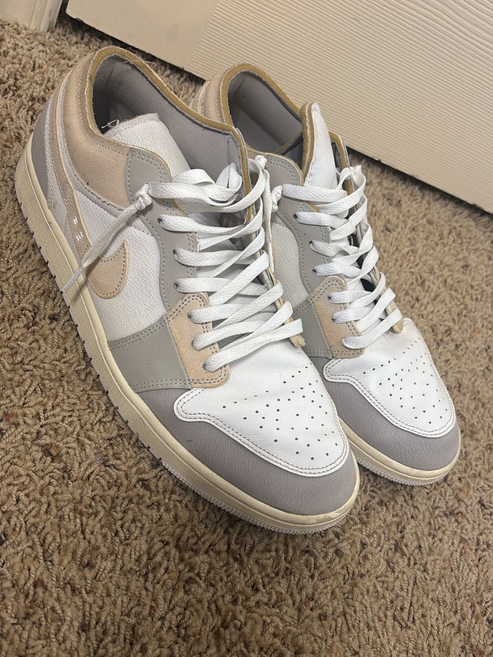 Air Jordan 1 Low SE Craft Inside Out Tech Grey Men’s Size 13